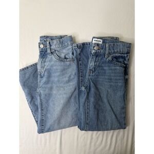 Lot of 2 Girls Wide Leg Jeans Size 8 Old Navy & RSQ Blue Denim
